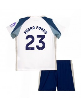 Tottenham Hotspur Pedro Porro #23 Replika Hemmakläder Barn 2025-26 Kortärmad (+ byxor)